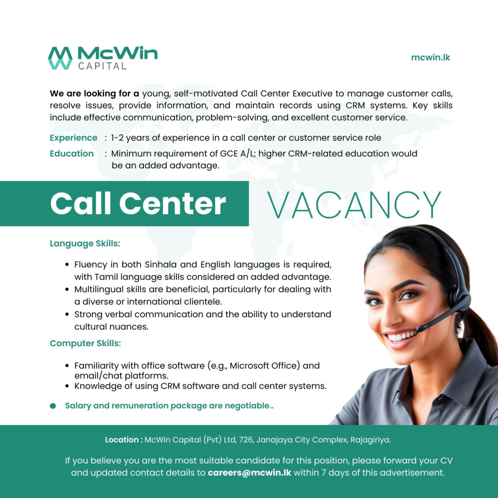 Call Center Executives